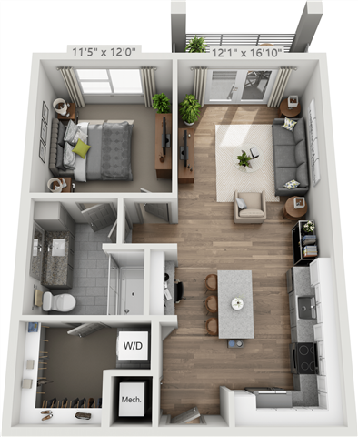 200 Madison St Studio-2 Beds Apartment for Rent - Photo Gallery 36