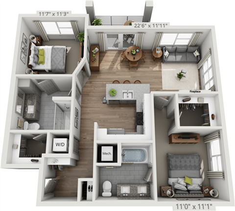 200 Madison St Studio-2 Beds Apartment for Rent - Photo Gallery 38