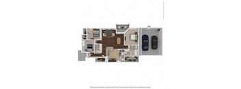 1537 Square-Foot Lunar Floor Plan at Orion McCord Park, Little Elm, TX