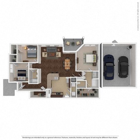 1537 Square-Foot Lunar Floor Plan at Orion McCord Park, Little Elm, TX