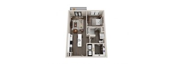 a 1 bedroom floor plan  apartments