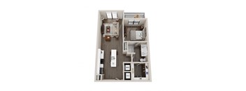 a 1 bedroom floor plan  apartments