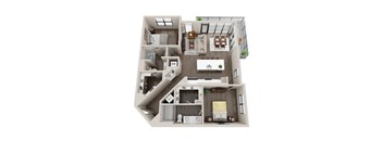 a floor plan of a 3 bedroom192 sq ft house