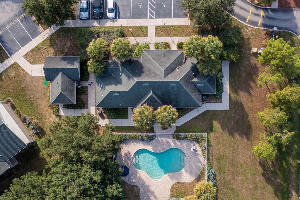 The Palms at Lake Tulane Drone shot