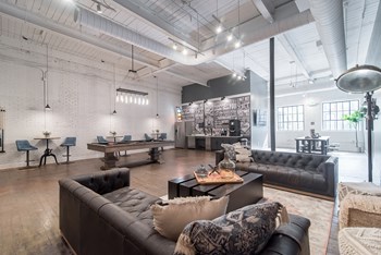 Community Clubhouse Community Clubhouse at Trenton Mill Lofts, Gastonia, 28052 - Photo Gallery 2
