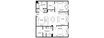 a floor plan of a home