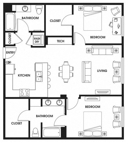 a floor plan of a home