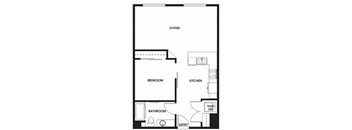 a floor plan of a small apartment