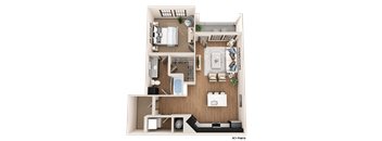 the bedroom floor plan of a 2100 sq ft apartment
