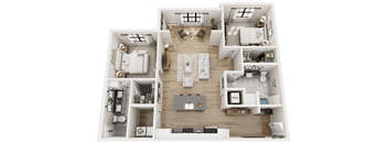 A 2D-SR image shows a detailed layout of a house with multiple rooms and furniture.