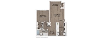 ??panel floor plan  1 bedroom with 1 bath