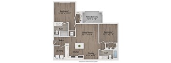 plan 1 bedroom 1190 square feet the villa