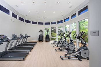 Cardio Room with treadmills, ellipticals and stair steppers