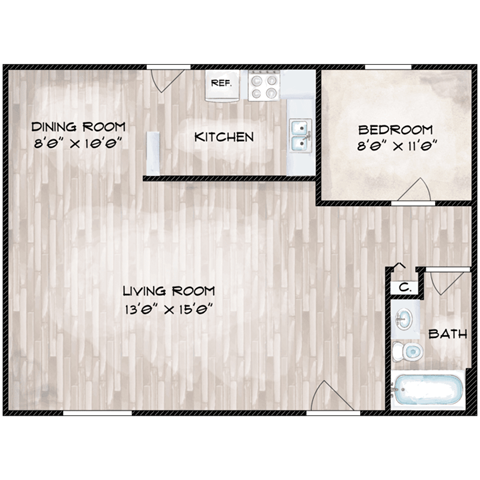 1414 Poplar Ave. Studio-2 Beds Apartment for Rent - Photo Gallery 25