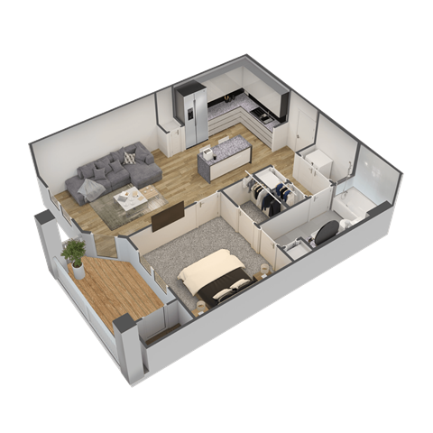a floor plan of a home with a living room and a dining room