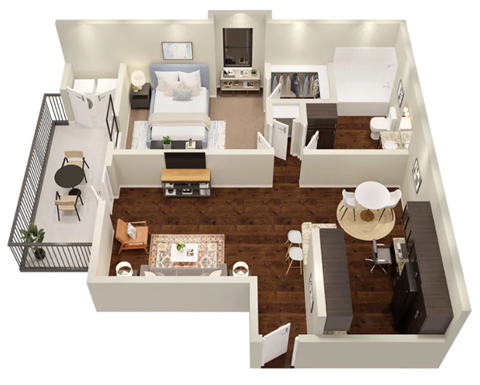 a view of the living room from the loft