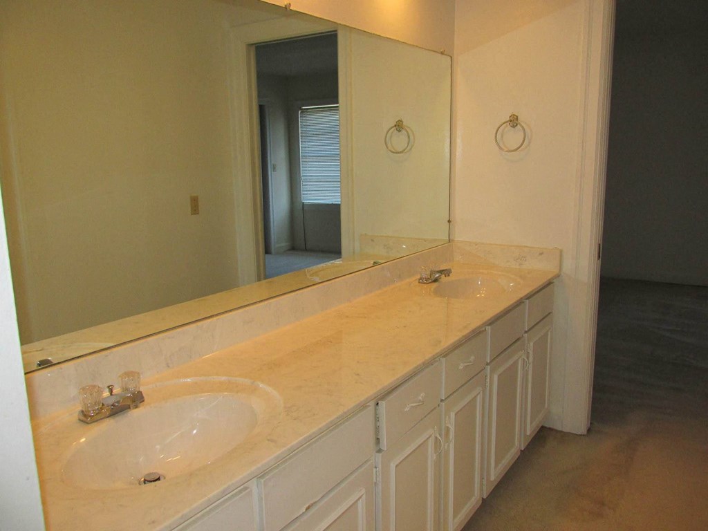 bathroom double vanity