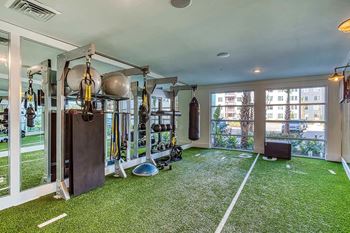 Crossfit Room at The Parker at Maitland Station Apartments in Maitland, FL