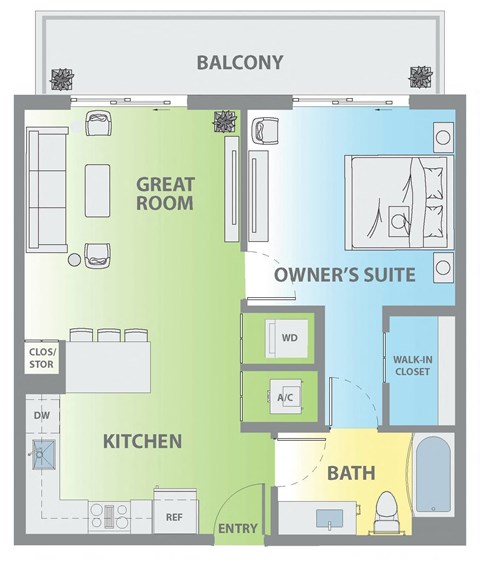 a floor plan of a room with a bathroom and a living room