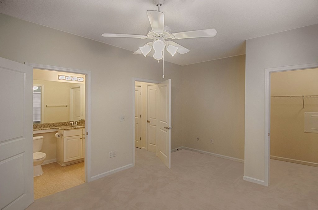 bedroom with bathroom