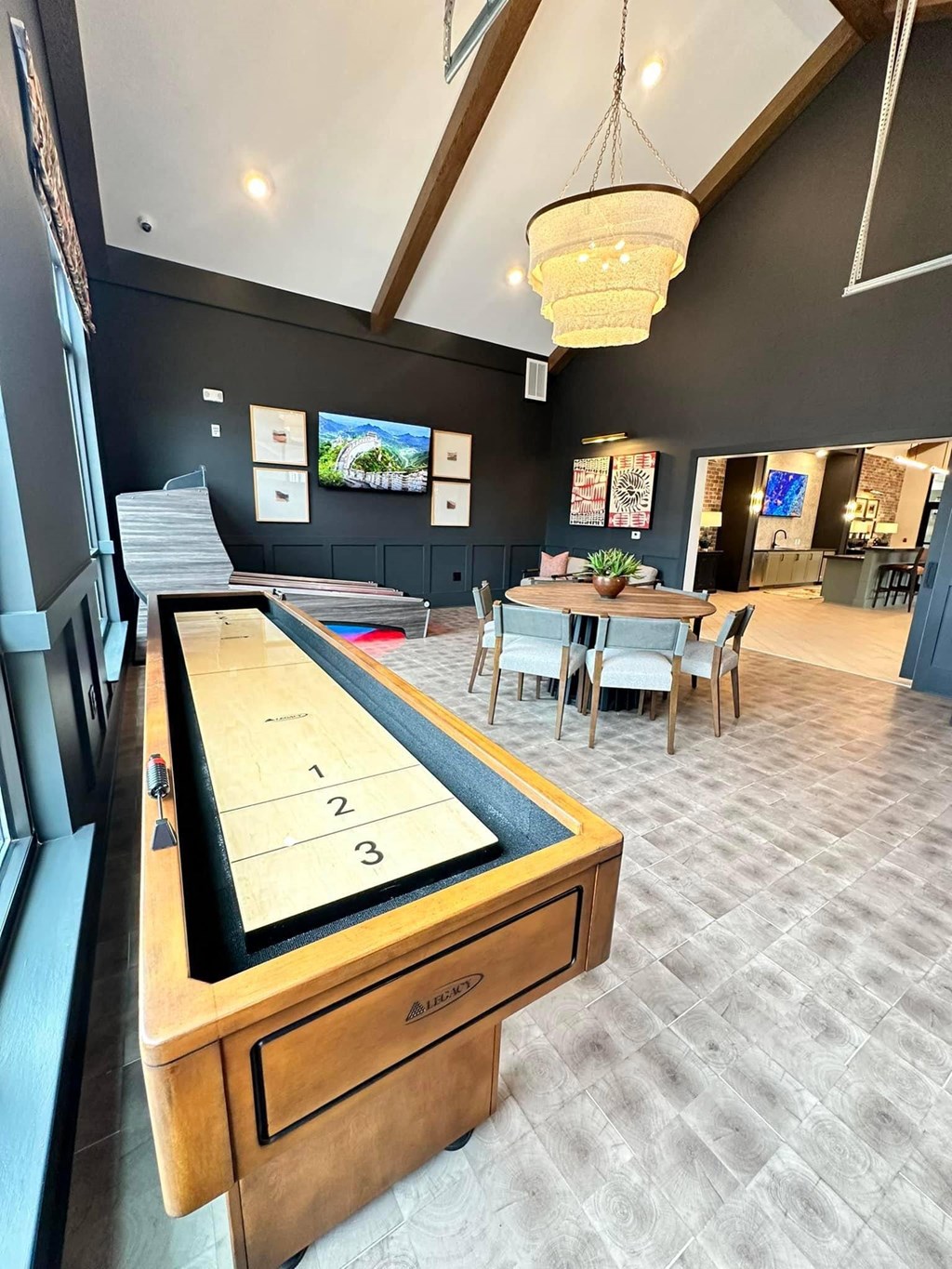 play a game of pool in our game room