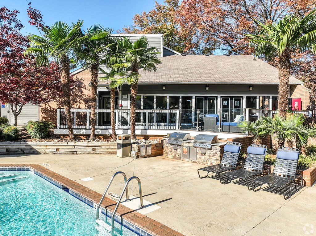 the swimming pool at the preserve at polo apartments fl