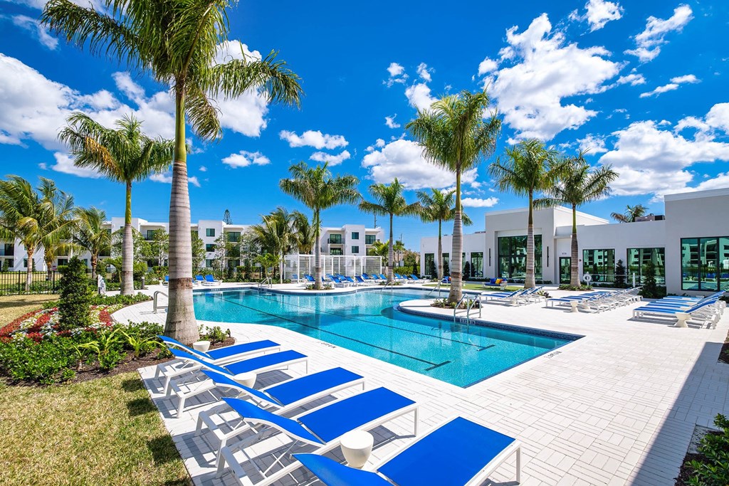 a swimming pool at the resort at longboat key club at Altis Blue Lake, Lake Worth, FL
