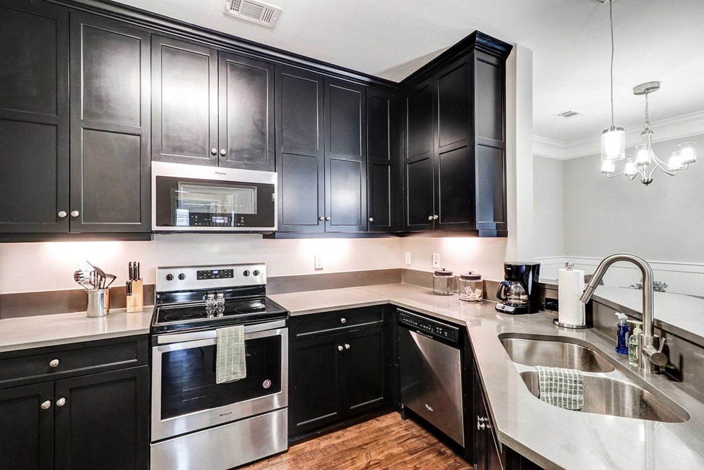 kitchen with stainless steel appliances