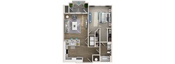 a floor plan of our studio apartment at princeton court apartments in dallas, tx