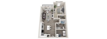 a 2 bedroom192 sq ft floor plan