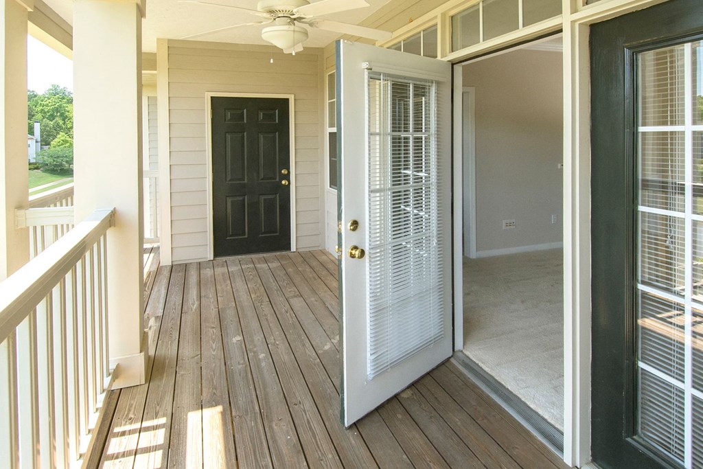 attached private deck