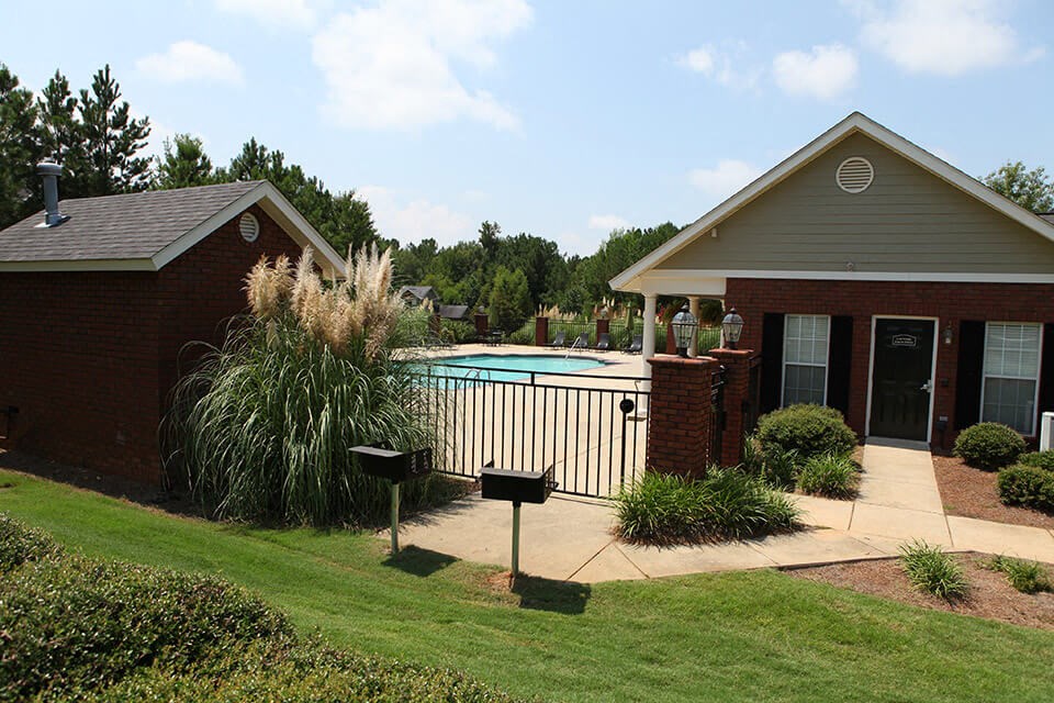 exterior grilling area