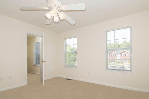 bedroom with fan