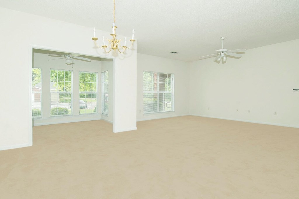 open floor plan living area