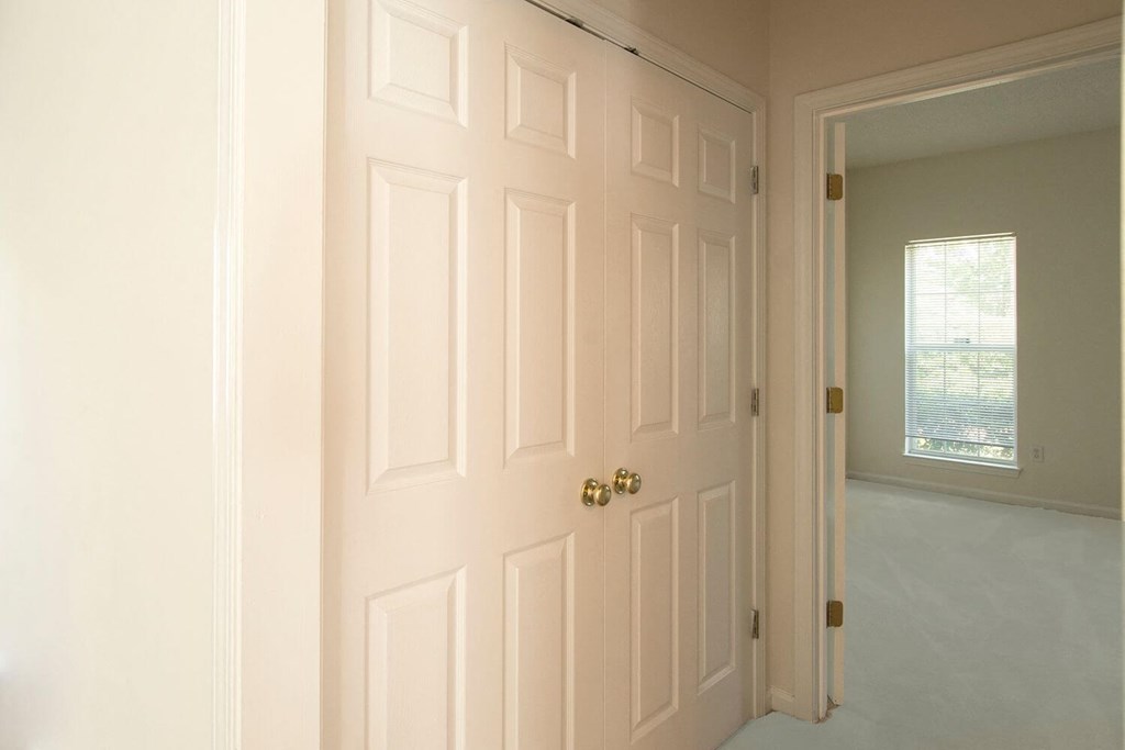 hallway with closet