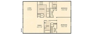Highland Terrace 2 Bed 2 Bath Small