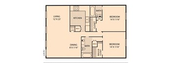 Highland Terrace 2 Bedroom 2 Bath Large