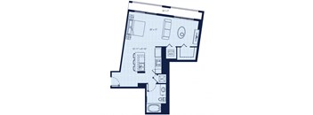 a floor plan of a small apartment