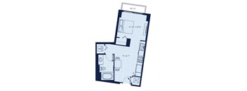 a floor plan of a small apartment