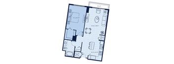 a floor plan of a small apartment