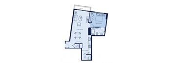 a floor plan of a small apartment