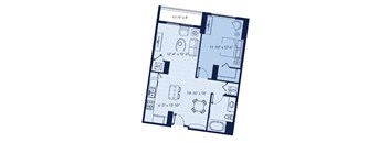 a floor plan of a small apartment
