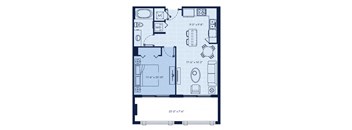a floor plan of a small apartment