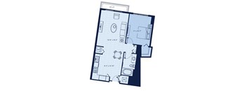 a floor plan of a small apartment