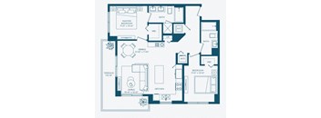 a blueprint of a floor plan