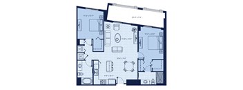 a blueprint of a floor plan of a house at Regatta at New River, Florida, 33301