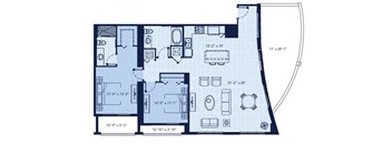 a blueprint of a floor plan of a house at Regatta at New River, Fort Lauderdale, 33301