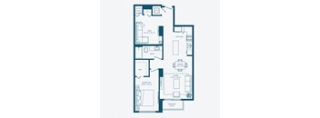bedroom floor plan | the apartments by the sloane club at Regatta at New River, Florida