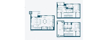 four different floor plans of a house at Regatta at New River, Fort Lauderdale, 33301