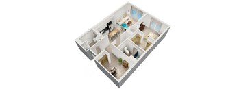 a floor plan of a house with a swimming pool at Saba Pompano Beach, Florida, 33062